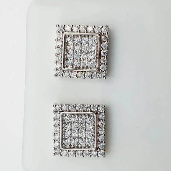 "925 Sterling Silver Plated CZ Earrings, EVBRS441 - Picture 9 of 10